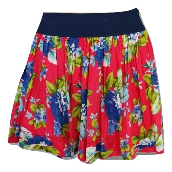 ABERCROMBIE & FITCH CUTE FLIRTY FLORAL MINI SKIRT - Picture 5 of 6